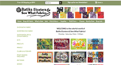 Desktop Screenshot of batiks.com