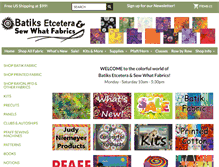 Tablet Screenshot of batiks.com